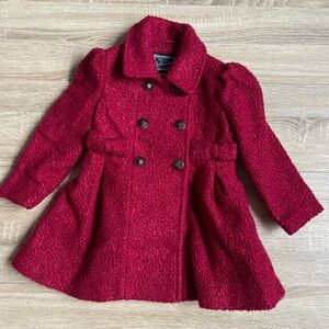 Rothschild Vibrant Red Girl’s Textured Coat Size 4